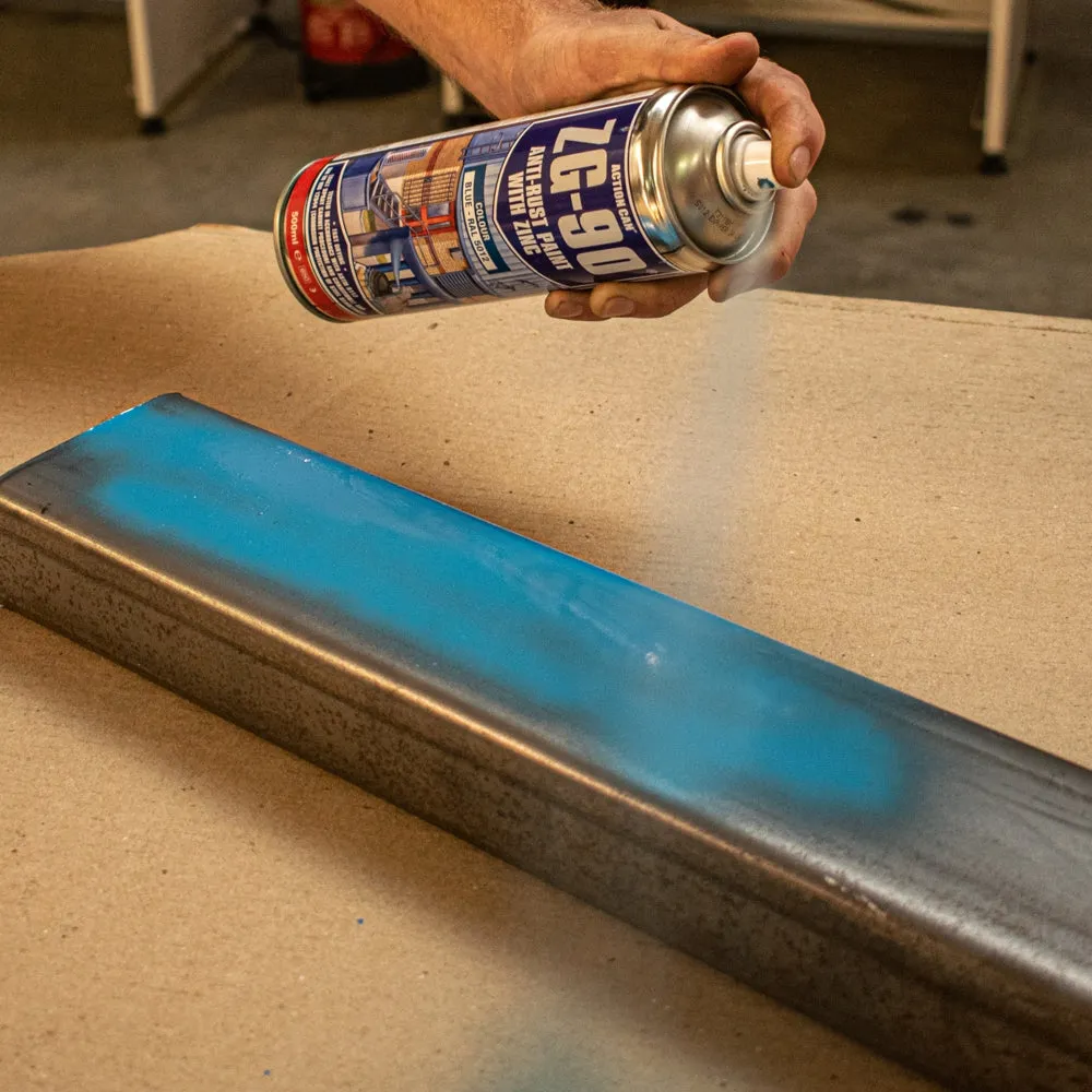 ACTION CAN ZG-90 BLUE 500ML ANTI RUST SPRAY COLD ZINC GALVANISING RAPID DRY CAN32818