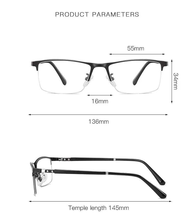 Aidien Unisex Full Rim Square Tr90  Anti Blue Light Eyeglasses Ar5055