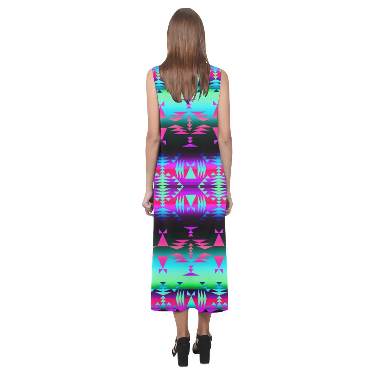 Between the Rocky Mountains Phaedra Sleeveless Open Fork Long Dress