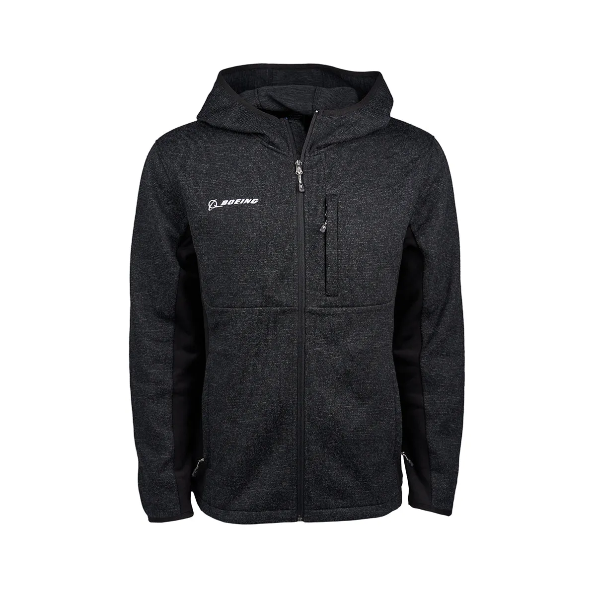 Boeing Men's Textured Sweater Fleece Jacket