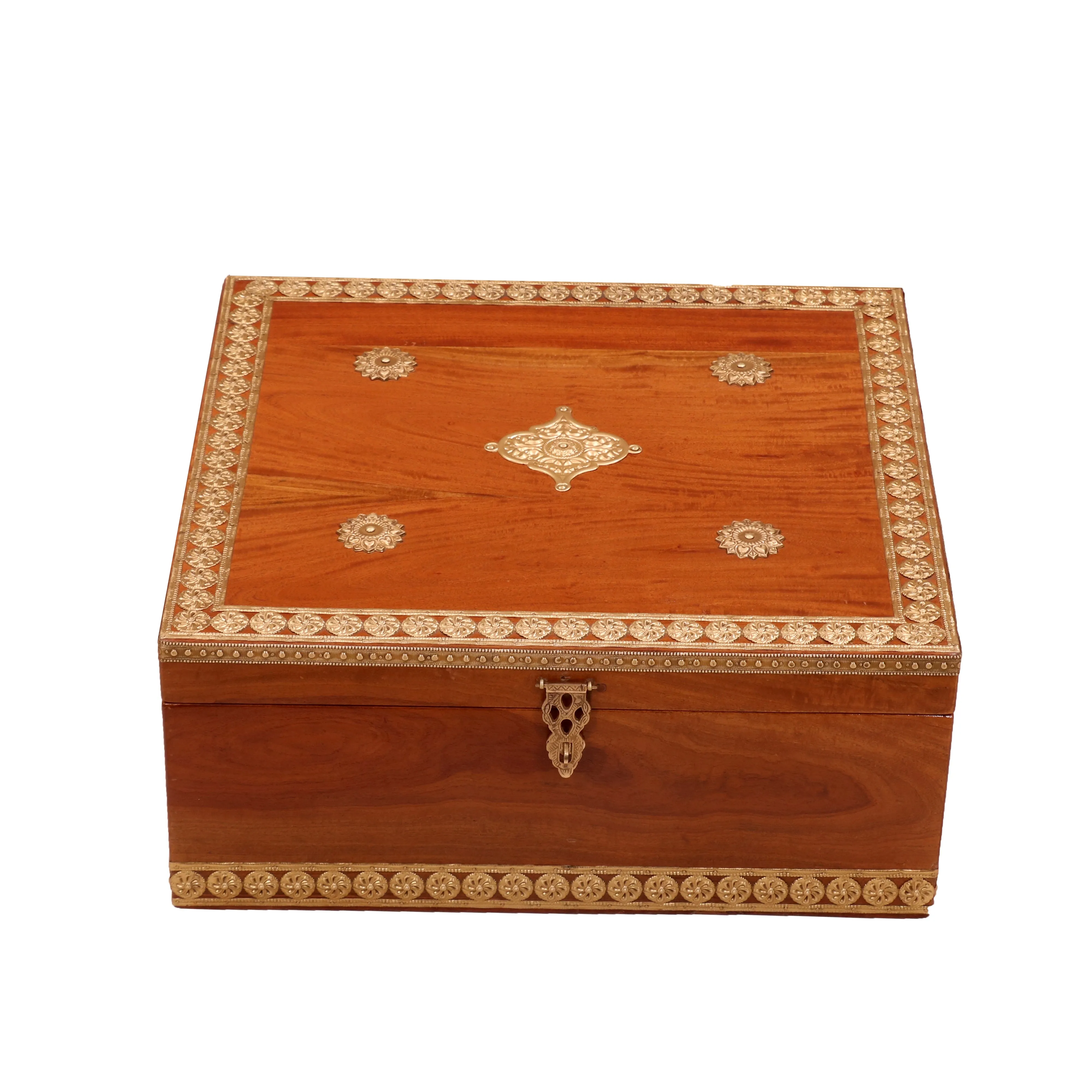 Brass Fitted Square Box