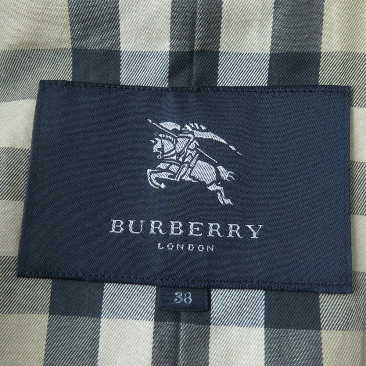 Burberry Nova Check Trench Coat Red Size 38