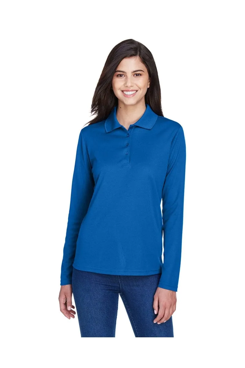 Core 365 78192: Ladies' Pinnacle Performance Long-Sleeve Pique Polo