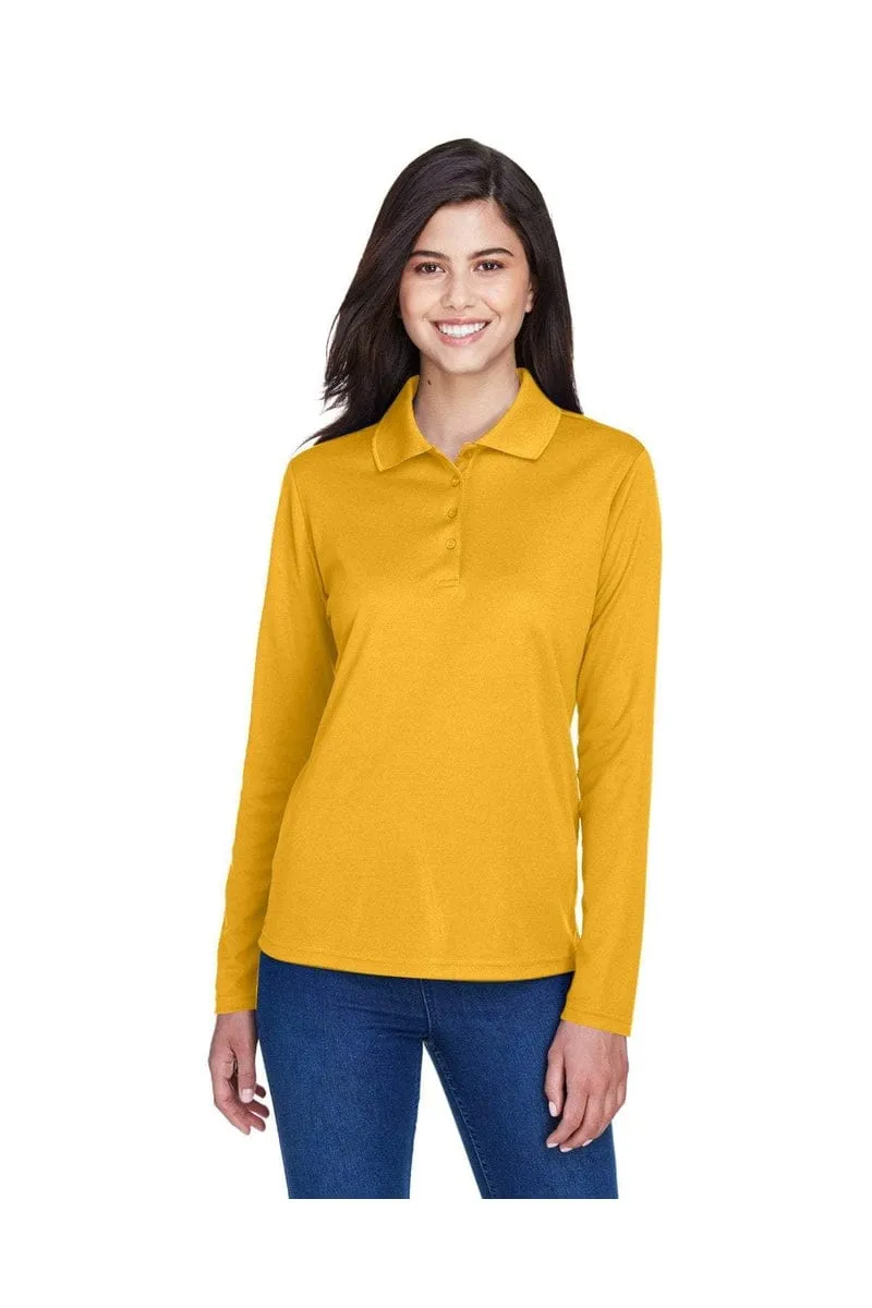 Core 365 78192: Ladies' Pinnacle Performance Long-Sleeve Pique Polo