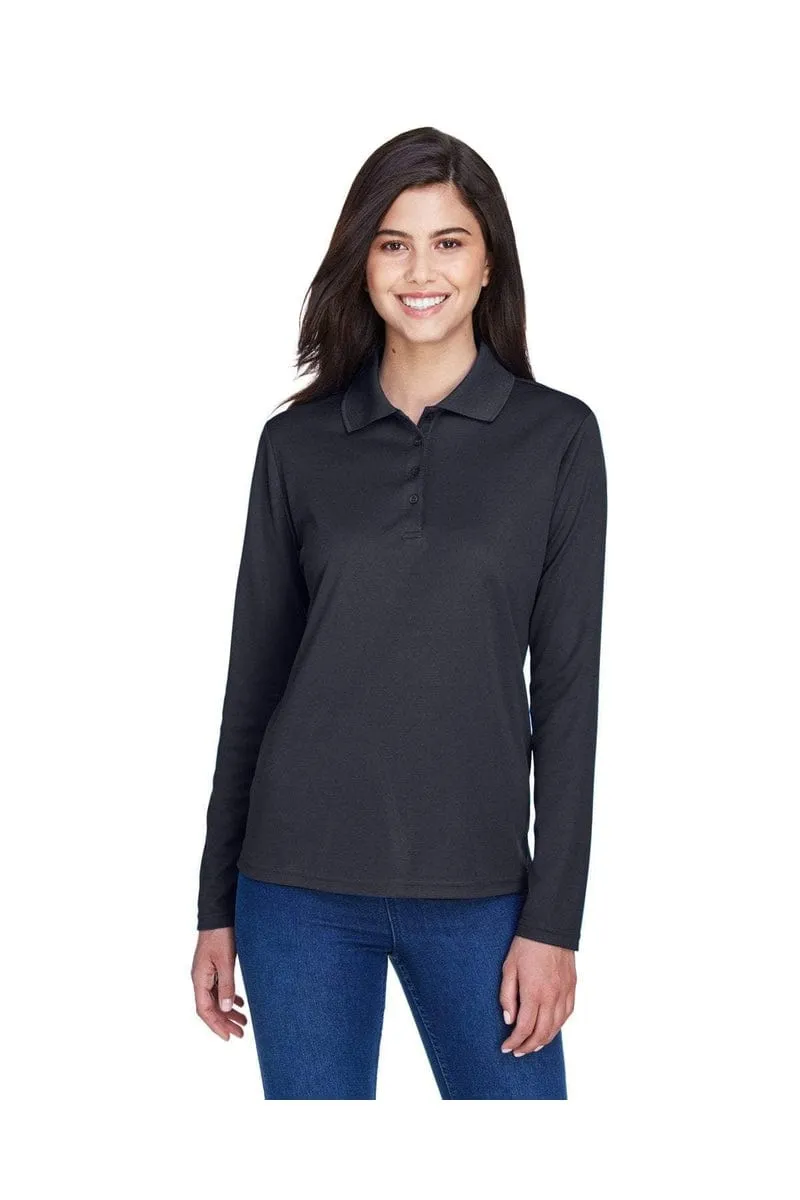 Core 365 78192: Ladies' Pinnacle Performance Long-Sleeve Pique Polo