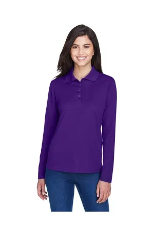 Core 365 78192: Ladies' Pinnacle Performance Long-Sleeve Pique Polo