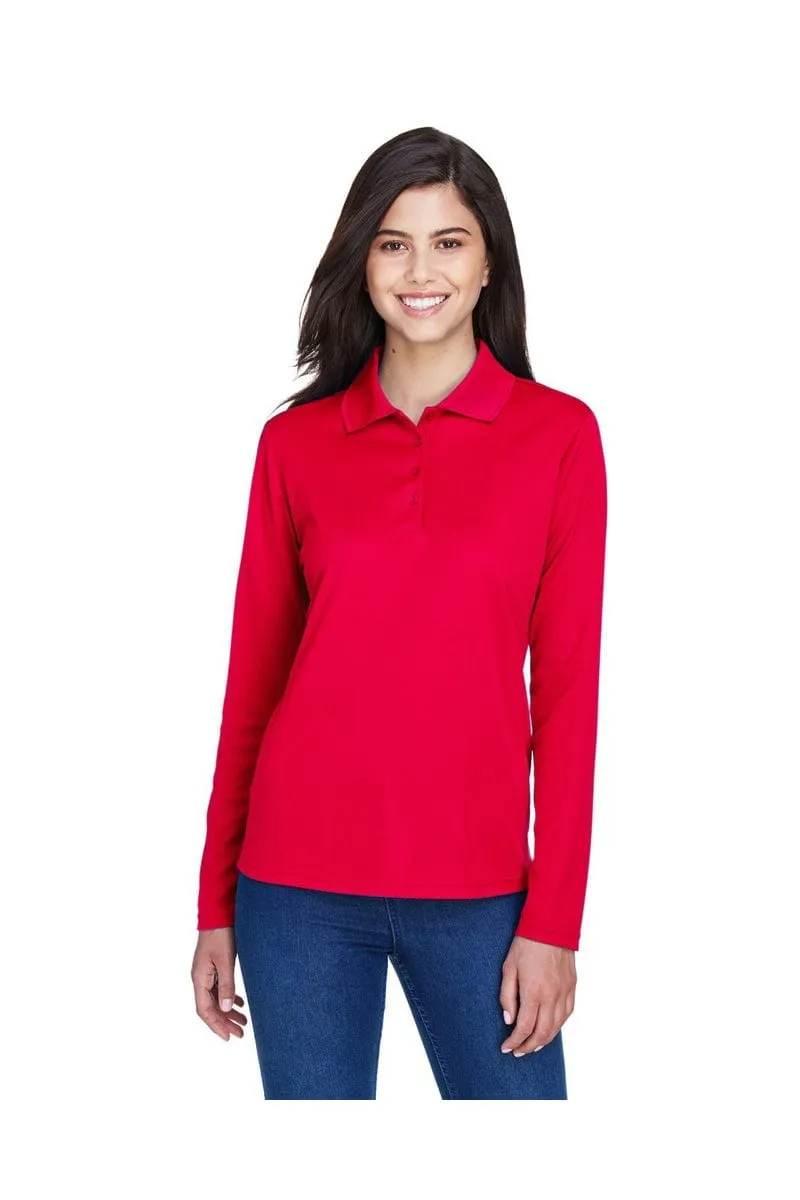 Core 365 78192: Ladies' Pinnacle Performance Long-Sleeve Pique Polo