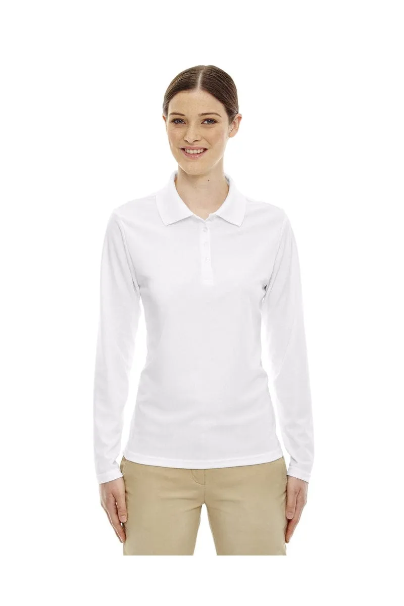 Core 365 78192: Ladies' Pinnacle Performance Long-Sleeve Pique Polo