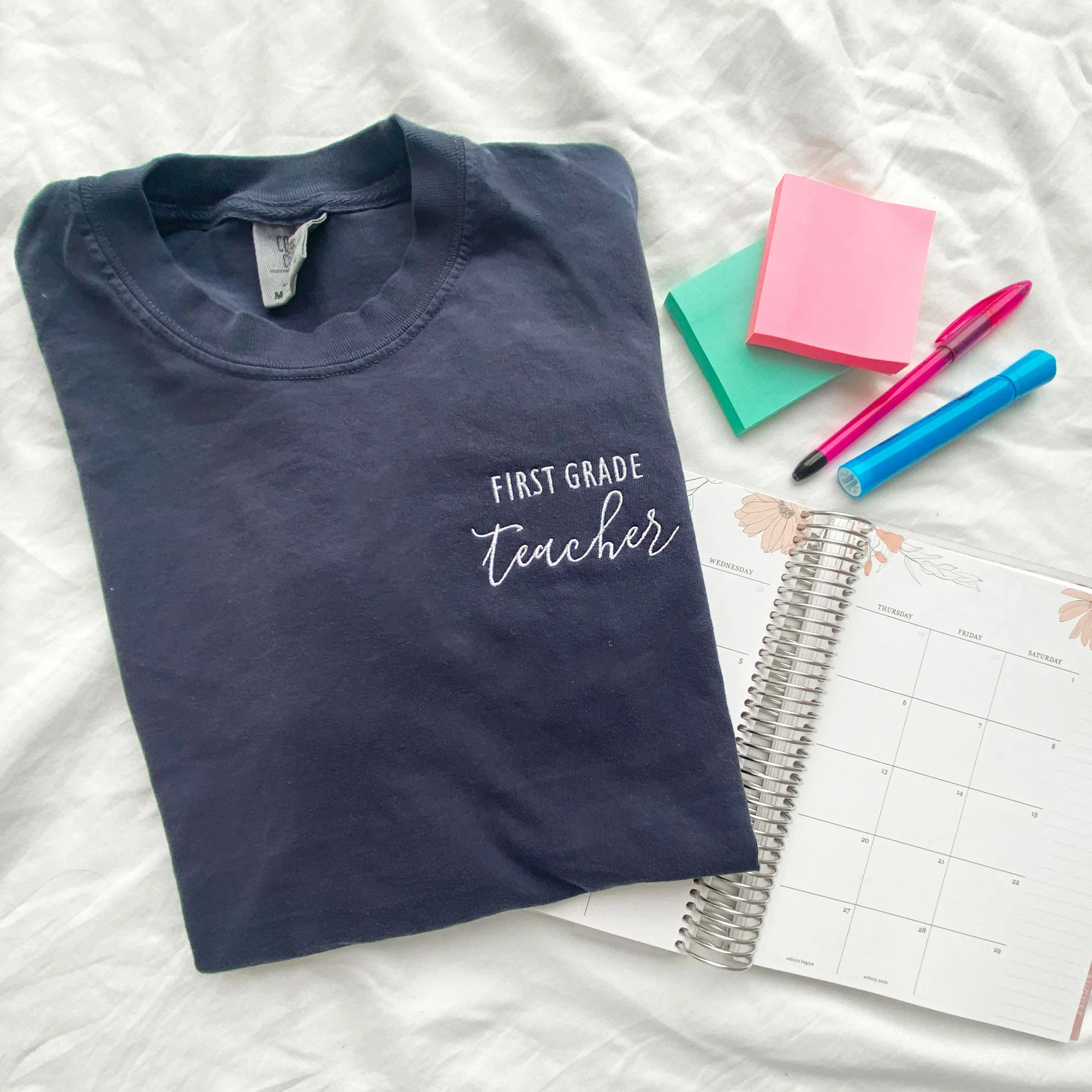 Custom Teacher Grade level Comfort Colors T-Shirt