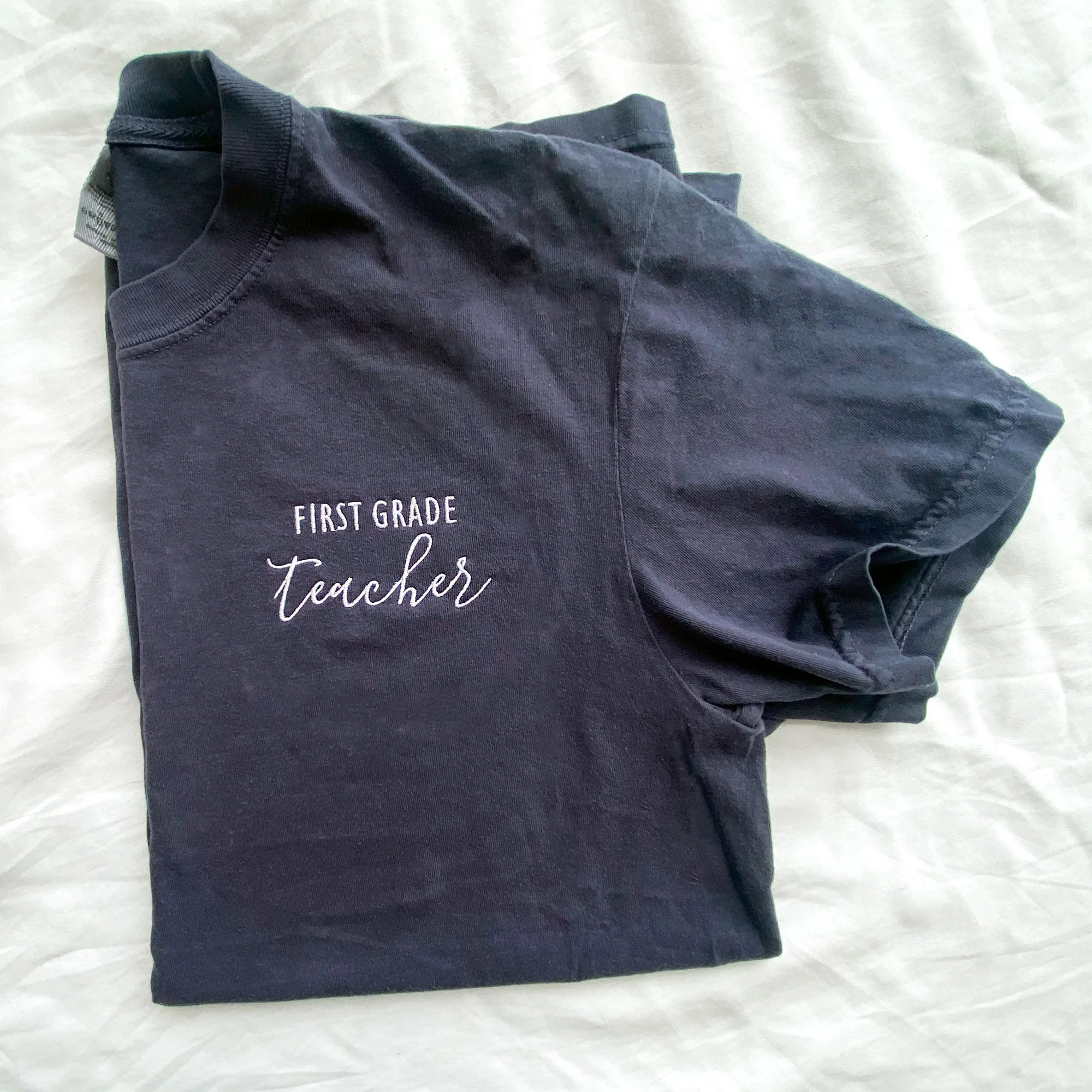 Custom Teacher Grade level Comfort Colors T-Shirt