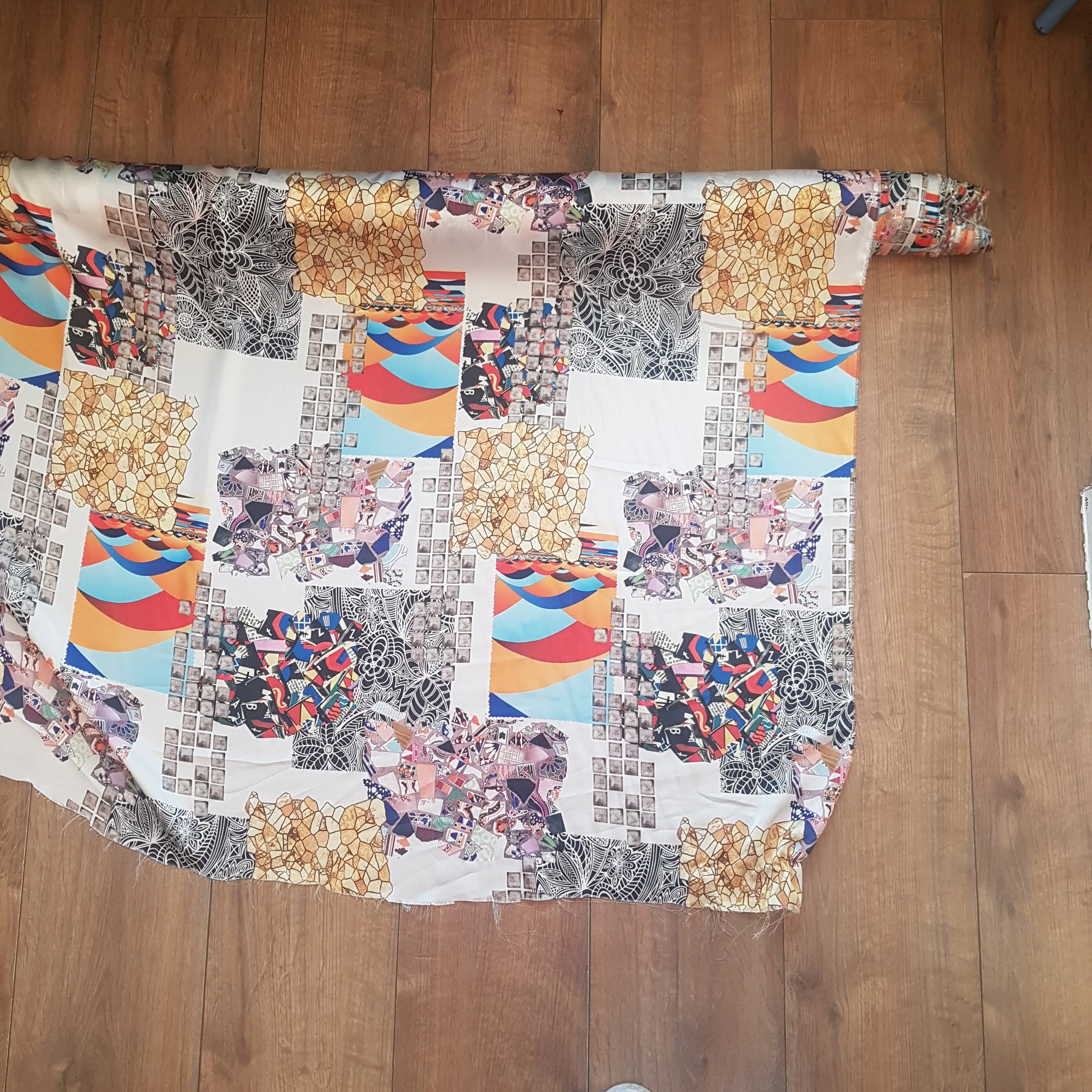 Digital Print Silky Satin Fabric - Various Print