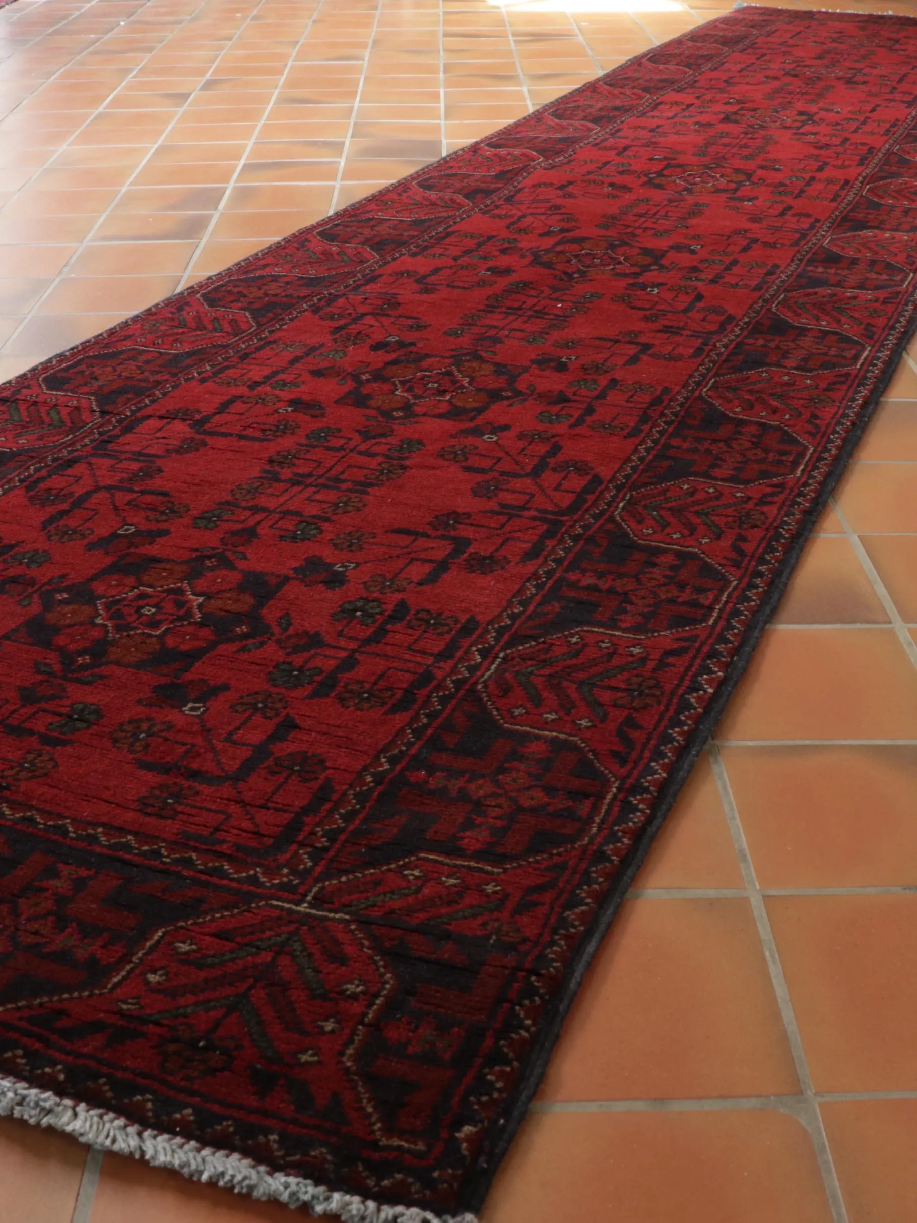 Handmade Afghan Khan Mohammadi long runner - 308996