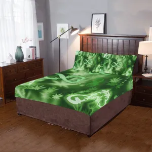 INFINITY GREEN COSMOS 3-Piece Bedding Set