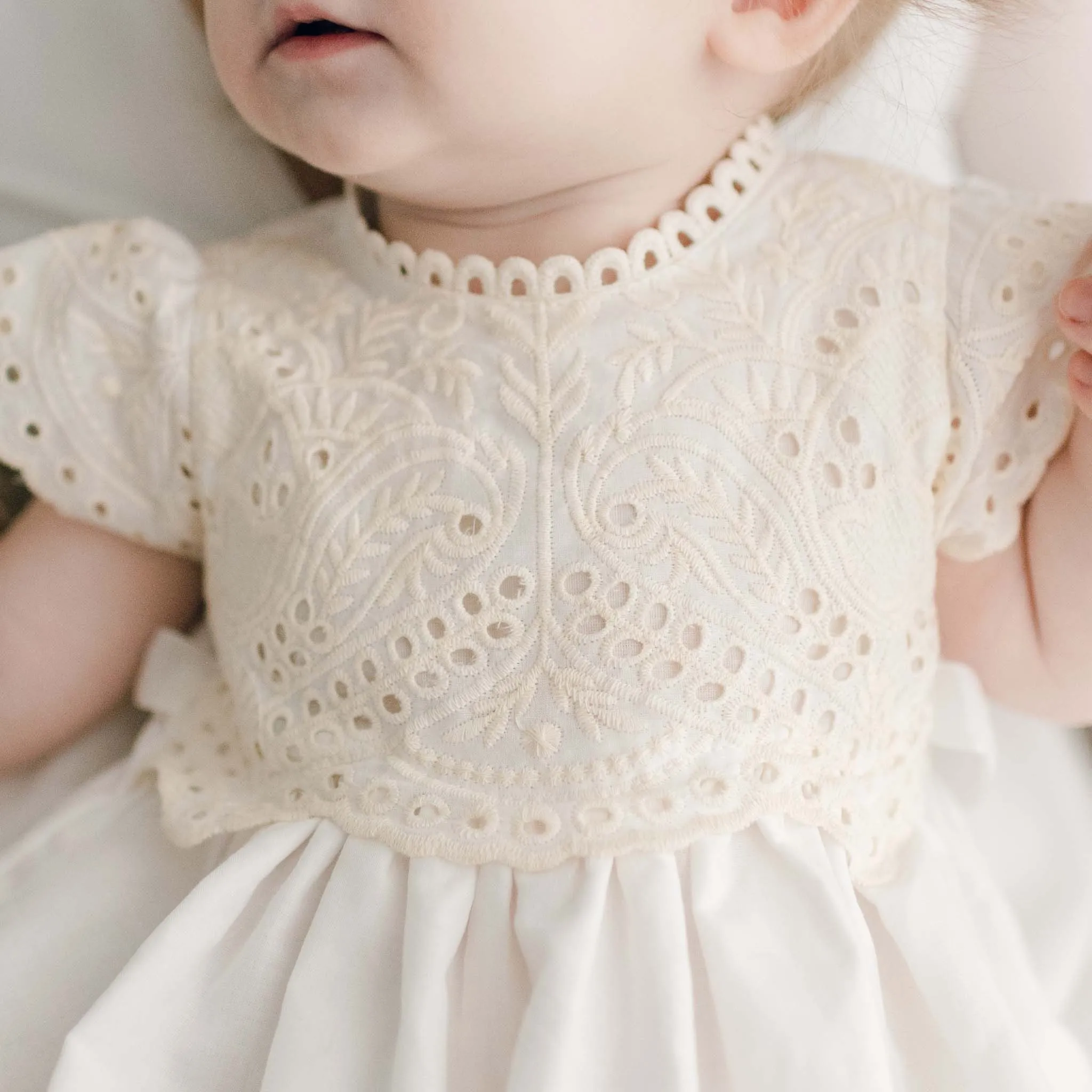 Ingrid Tiered Gown & Bonnet