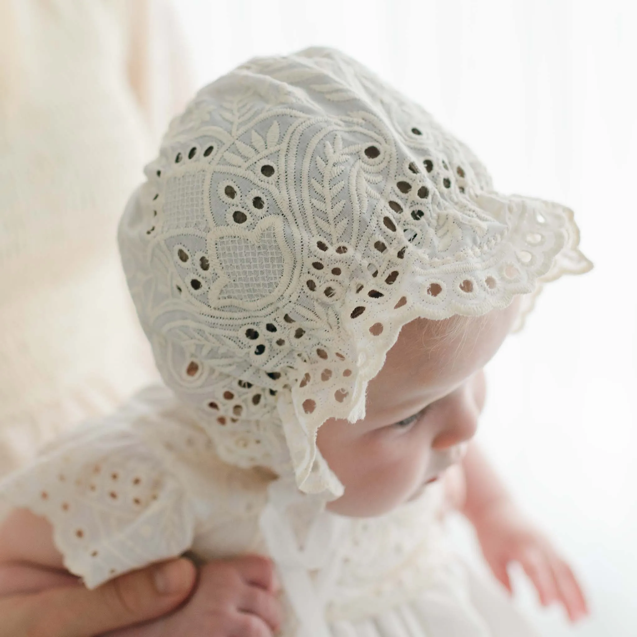 Ingrid Tiered Gown & Bonnet