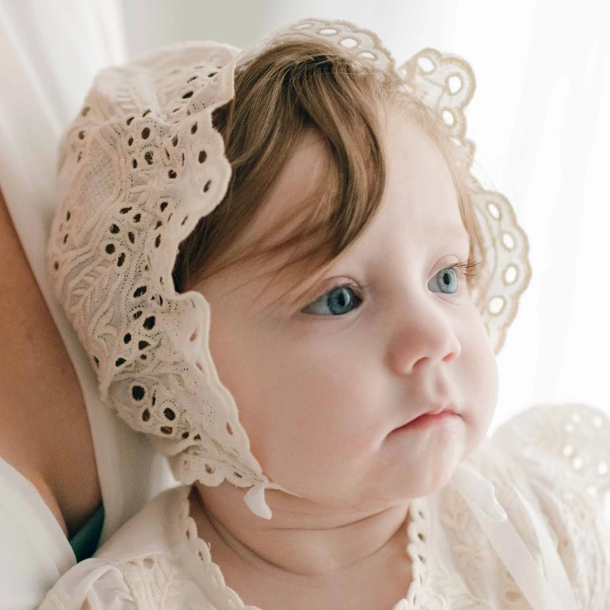Ingrid Tiered Gown & Bonnet