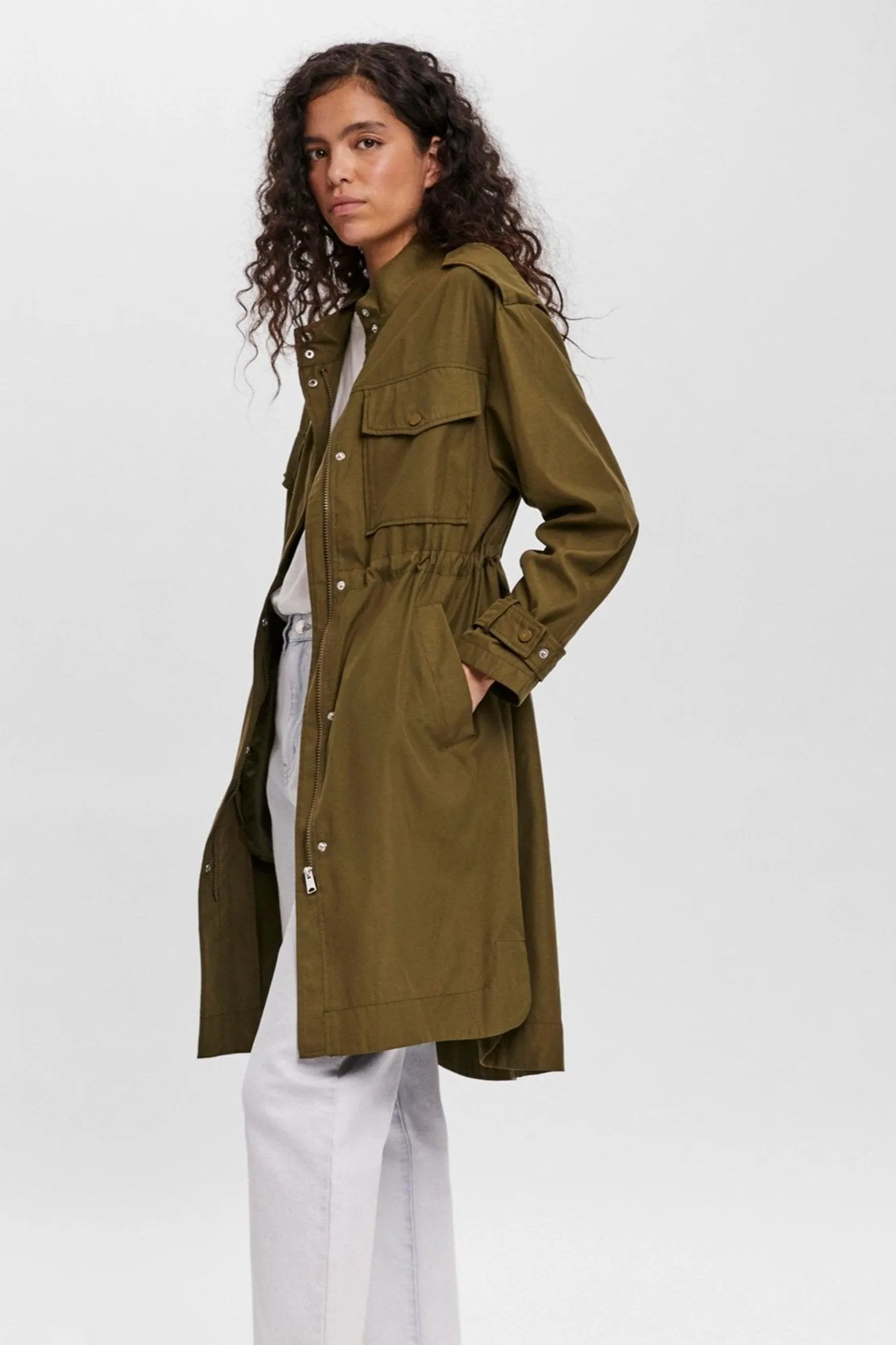 Luxa Coat - Dark Olive
