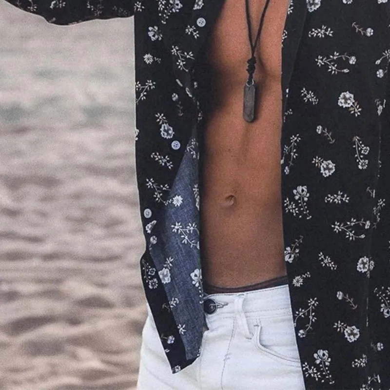 Men Floral Printed Long Sleeves Shirt