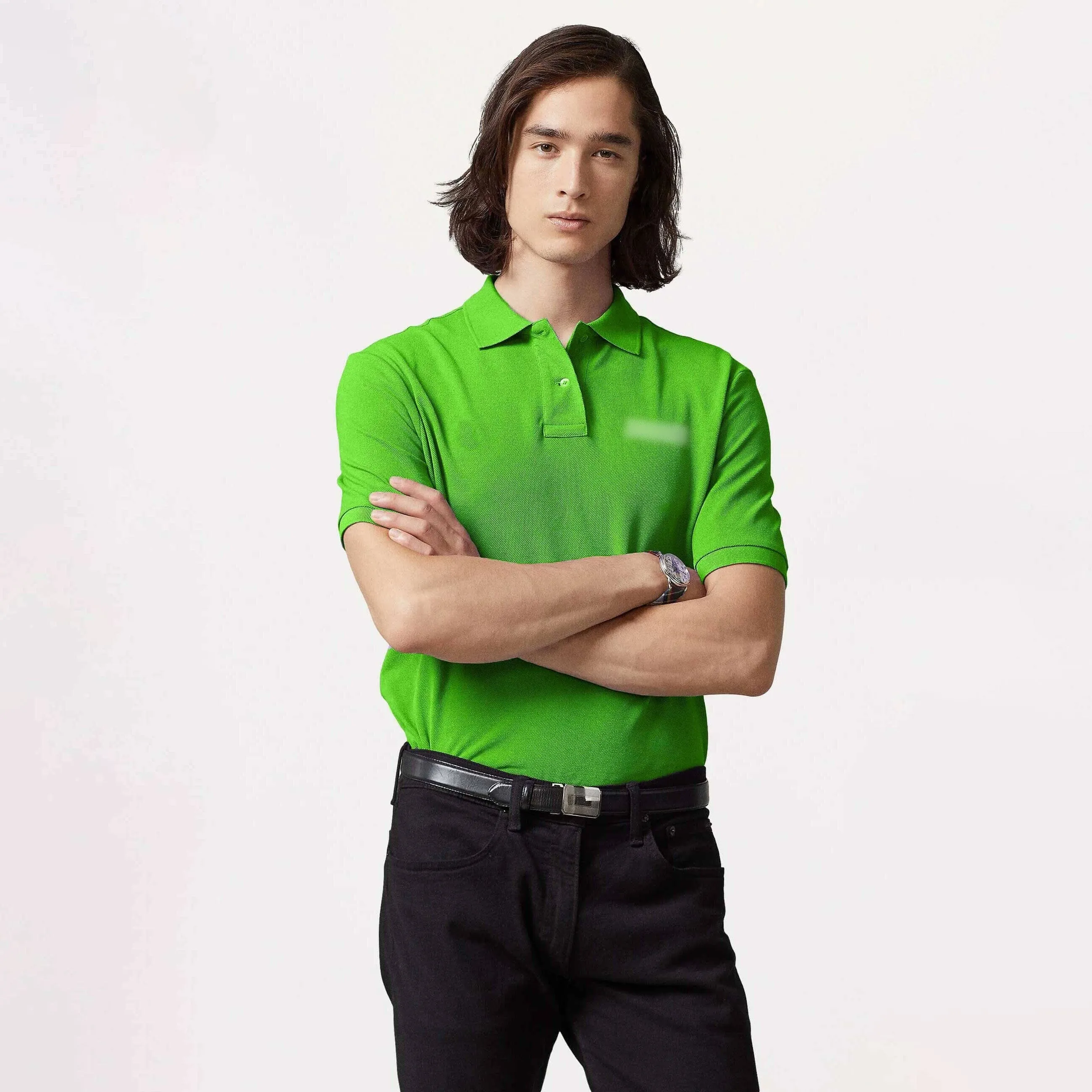 Men's Embroidered Design Minor Fault Polo Shirt