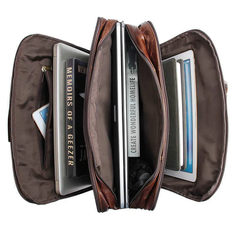 Men's Leather Laptop Bag NZ - Stylish & Functional
