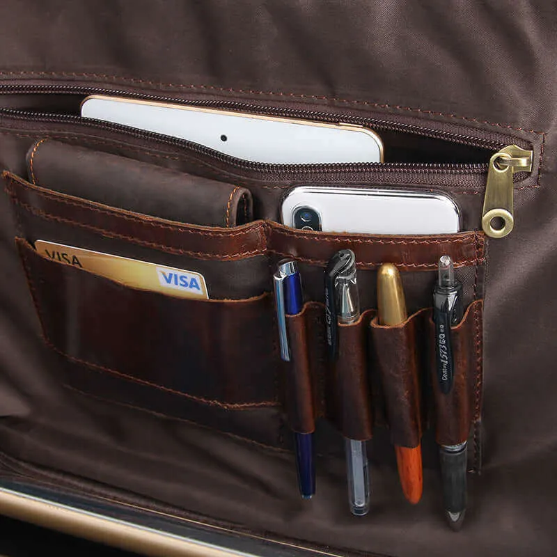 Men's Leather Laptop Bag NZ - Stylish & Functional