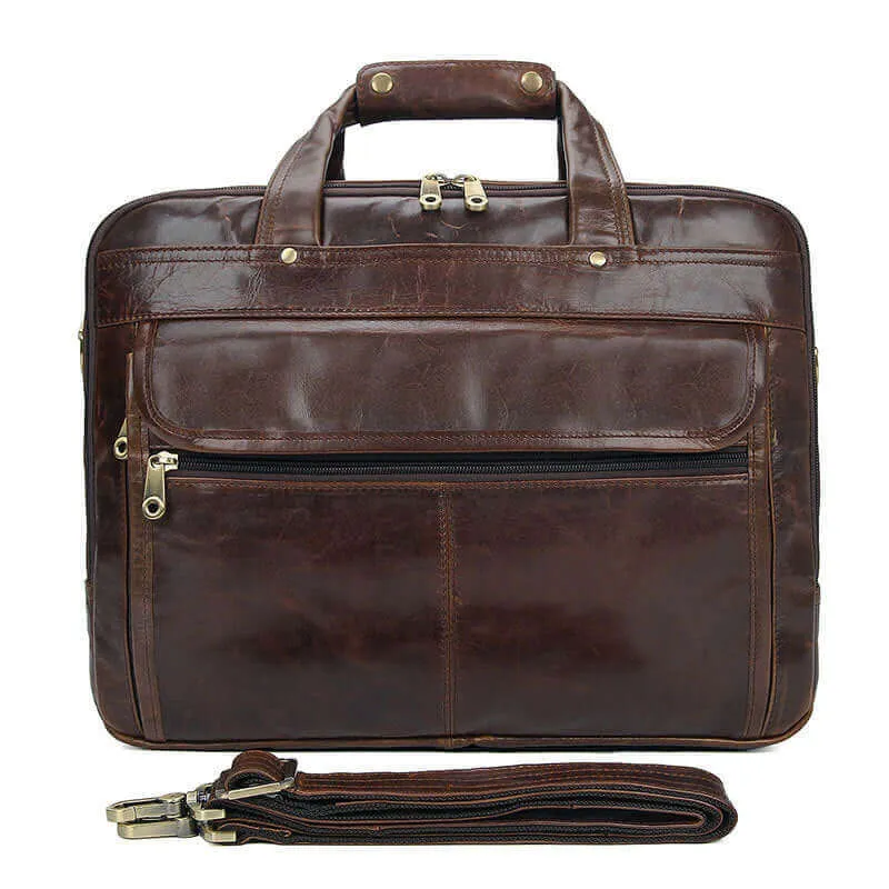 Men's Leather Laptop Bag NZ - Stylish & Functional