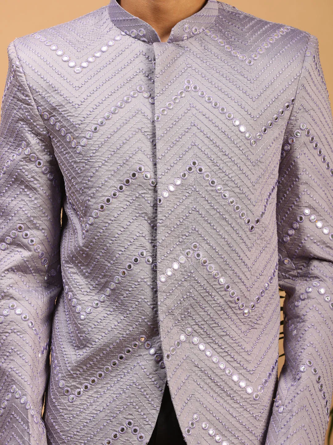 Men's Purple Viscose Jodhpuri - Shrestha By Vastramay
