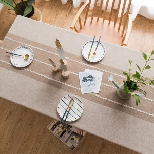 Minimalist Tablecloth With Tassels