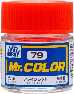 Mr. Hobby C79 Mr. Color Gloss Shine Red Lacquer Paint 10ml