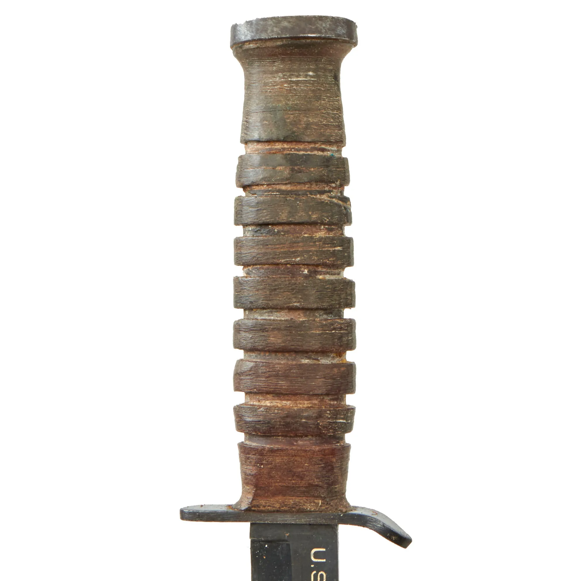 Original U.S. WWII Excellent Condition Blade Marked 1943 Dated M3 Fighting Knife by CASE with 1943 Dated M6 Scabbard by MILSCO