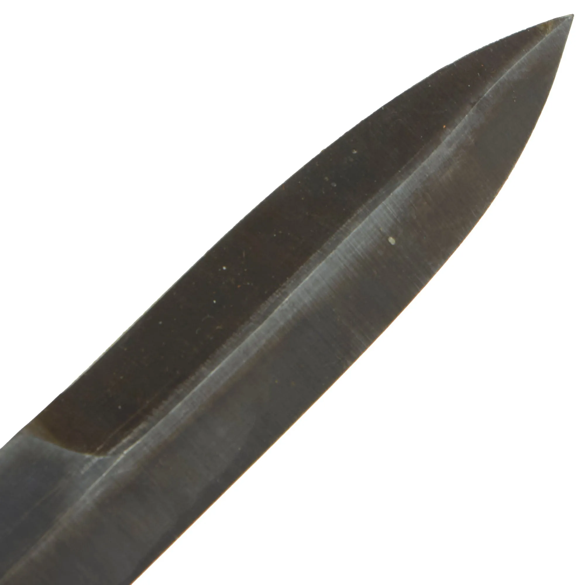 Original U.S. WWII New Old Stock M3 Fighting Knife Blade Marked by Robeson Cutlery Co with 1943 Dated M6 Scabbard by Moose Co