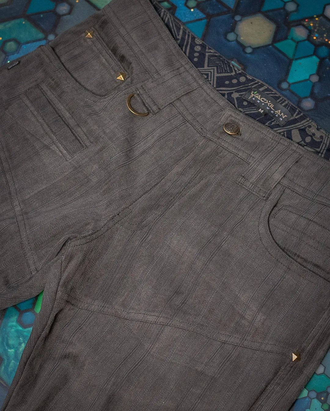 Pants Men - Grey Strippes / KODROÏ Retro Future