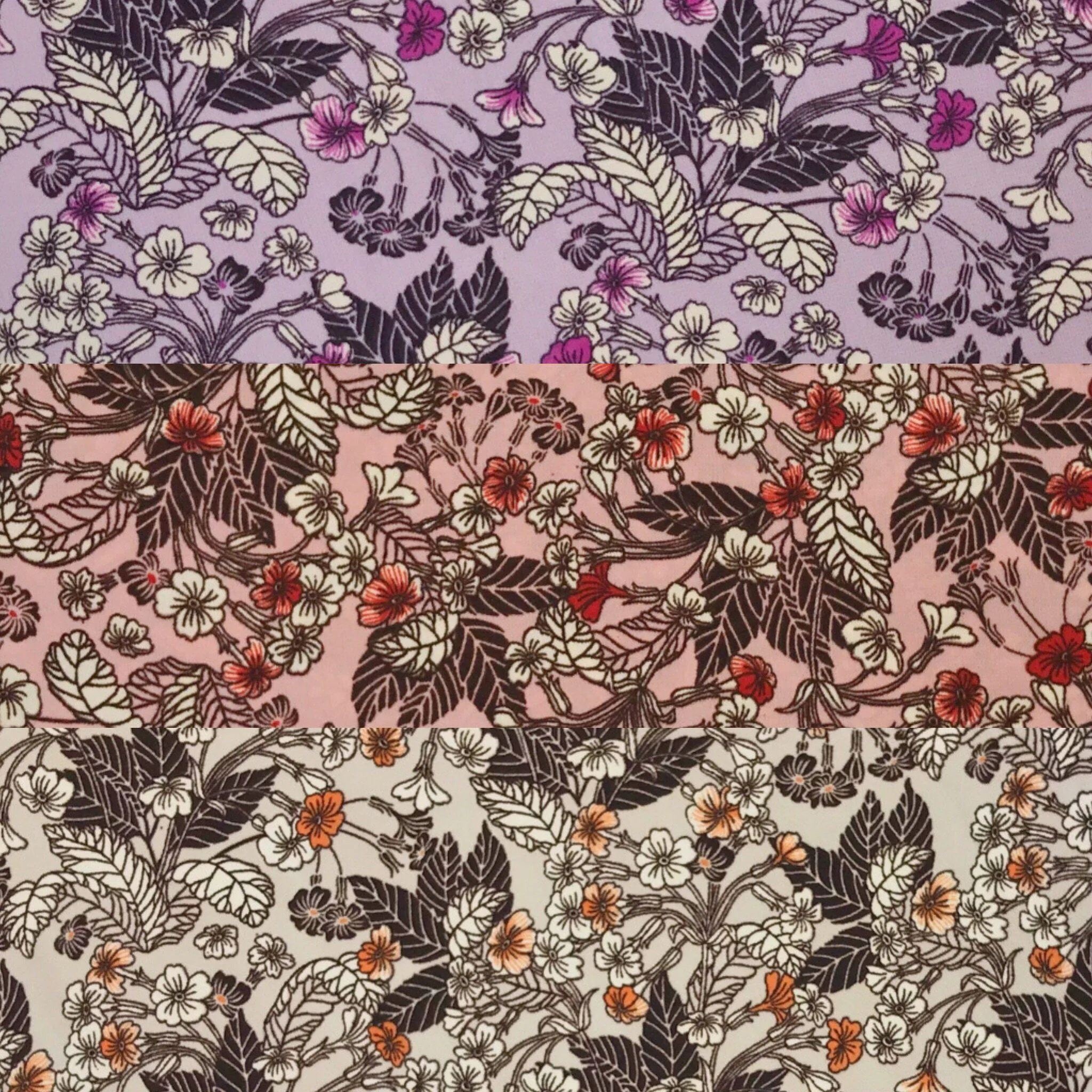 Plants Polyester Fabric