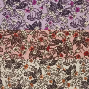 Plants Polyester Fabric
