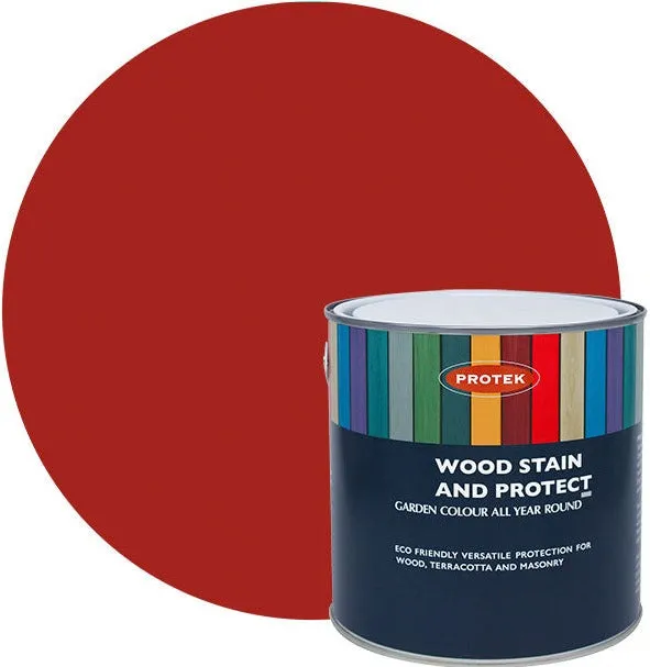 Protek Wood Stain & Protect - Fire Brick