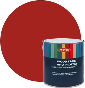 Protek Wood Stain & Protect - Fire Brick