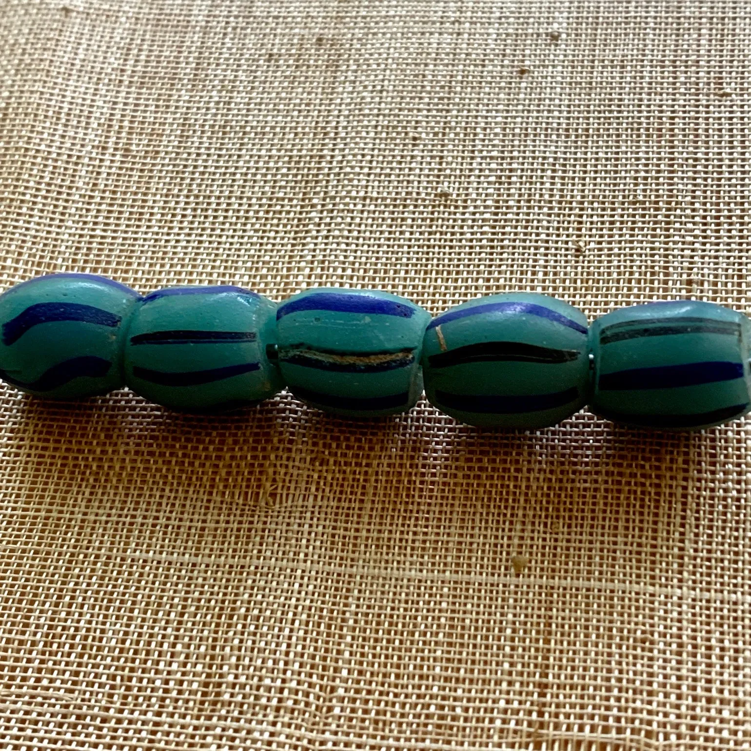 Rare Blue Watermelon Beads