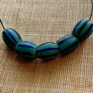 Rare Blue Watermelon Beads