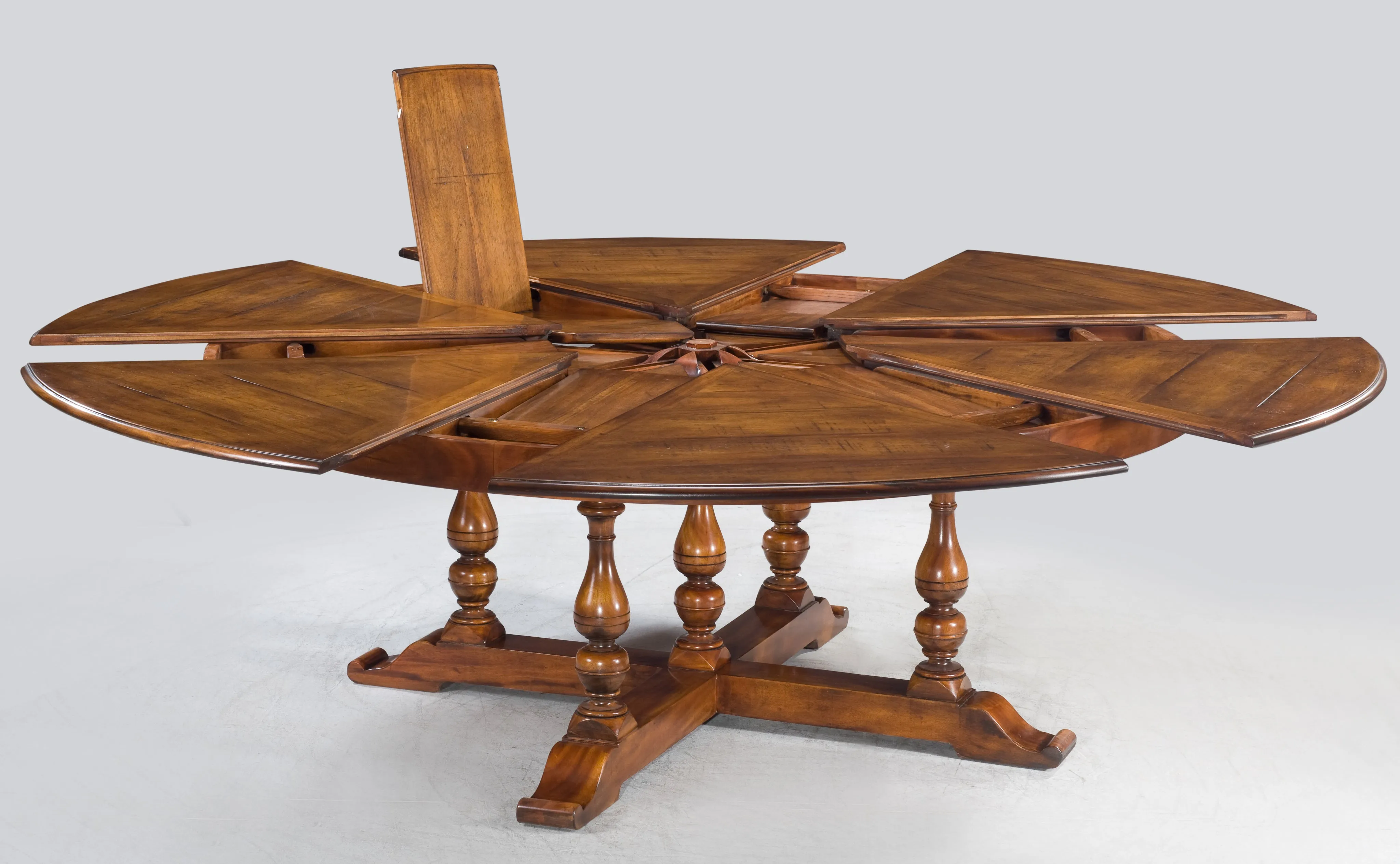 Sarreid - Walnut Jupe Dining Table  Ex-Large - Brown - Traditional