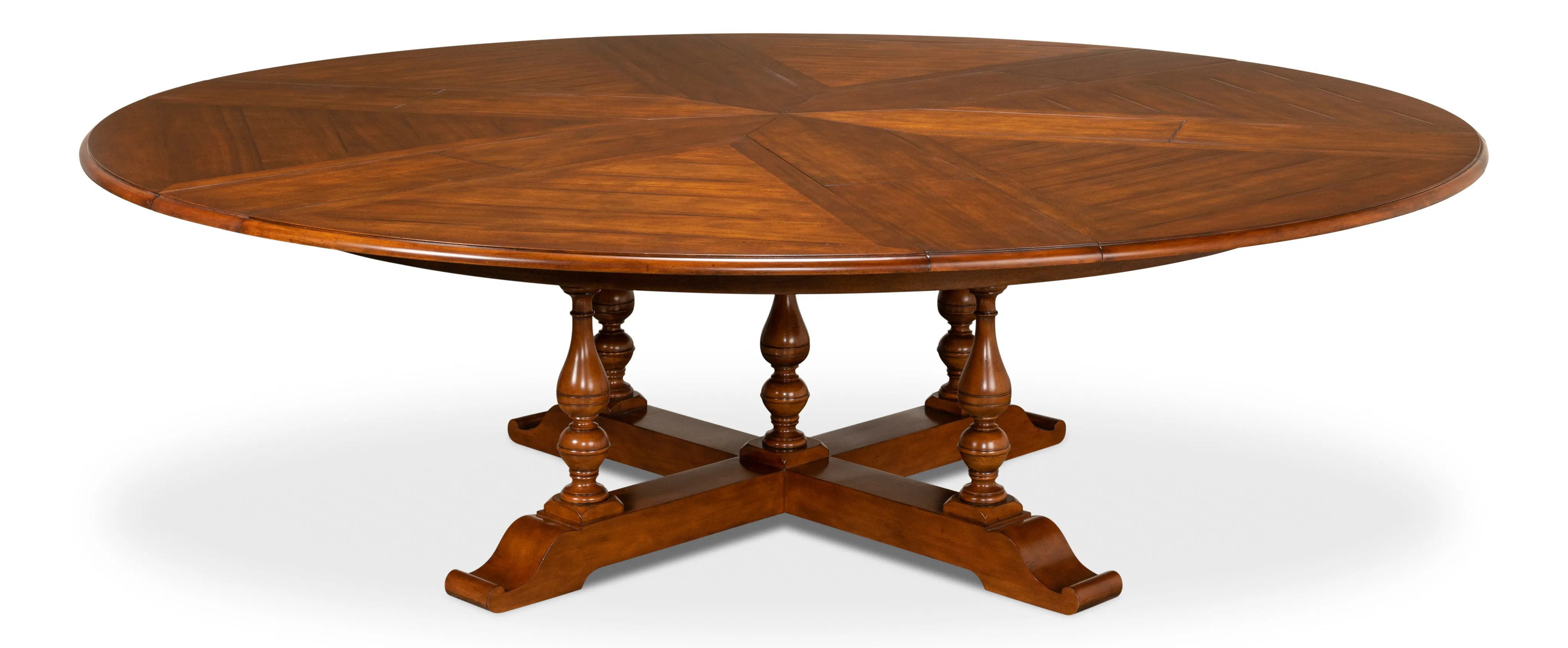 Sarreid - Walnut Jupe Dining Table  Ex-Large - Brown - Traditional