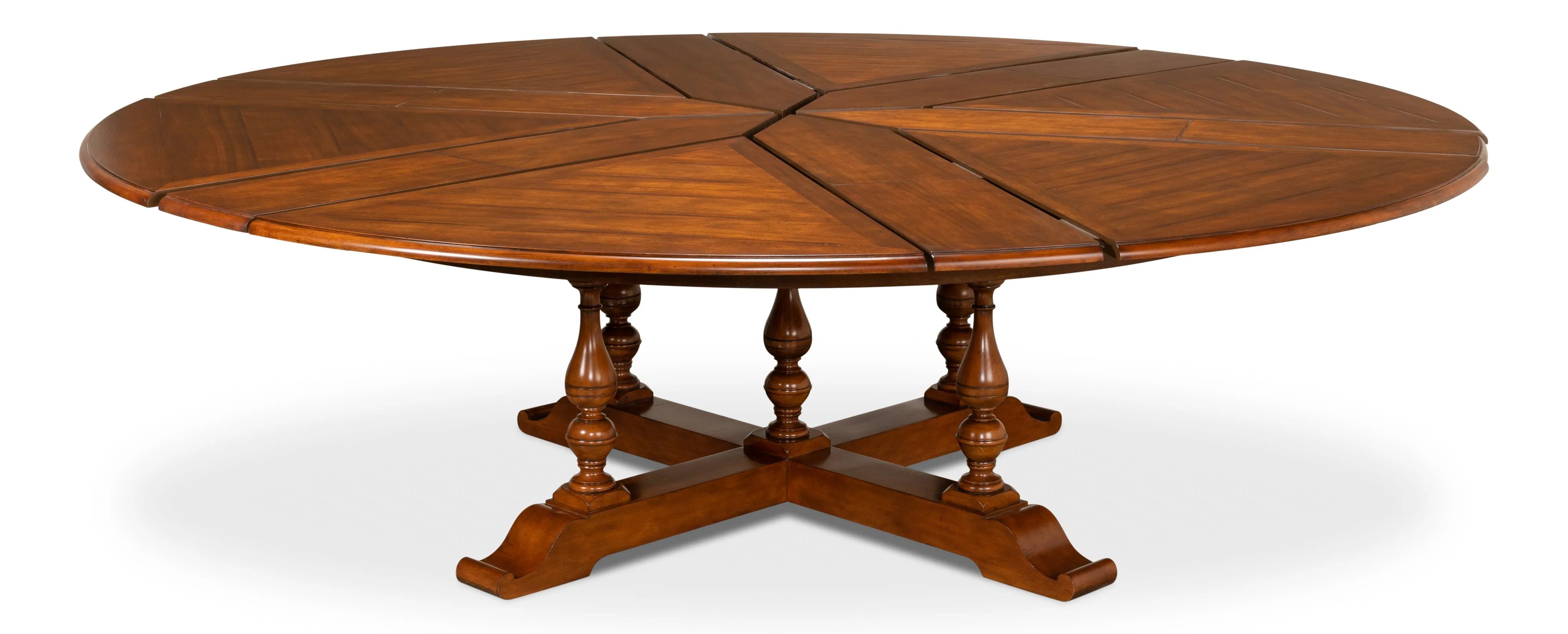 Sarreid - Walnut Jupe Dining Table  Ex-Large - Brown - Traditional
