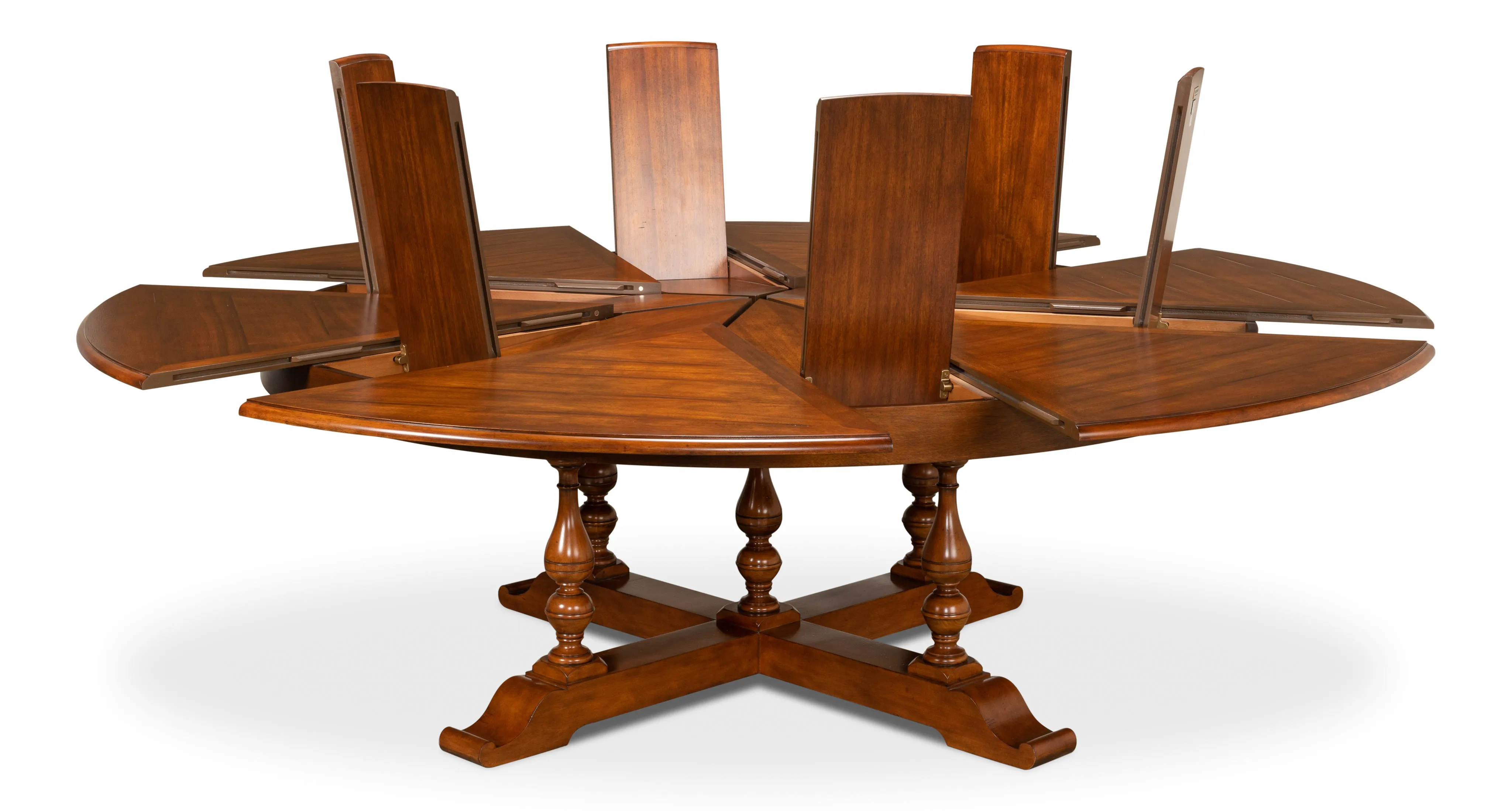 Sarreid - Walnut Jupe Dining Table  Ex-Large - Brown - Traditional