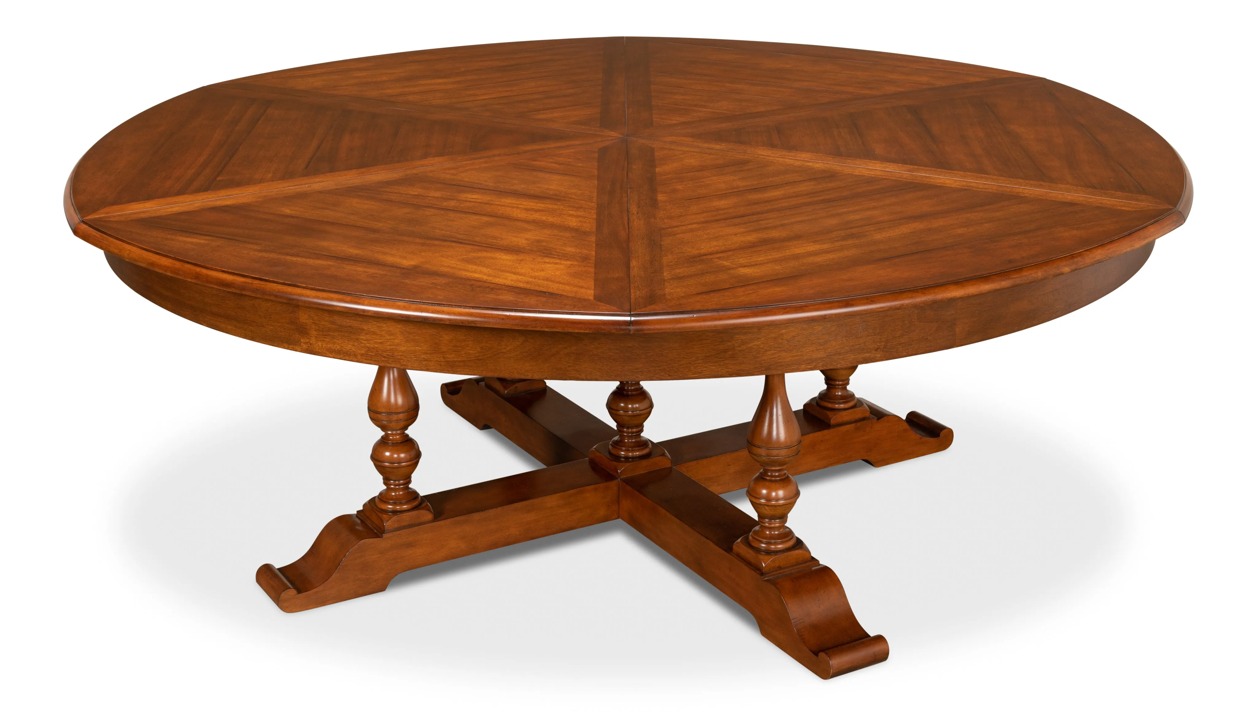 Sarreid - Walnut Jupe Dining Table  Ex-Large - Brown - Traditional