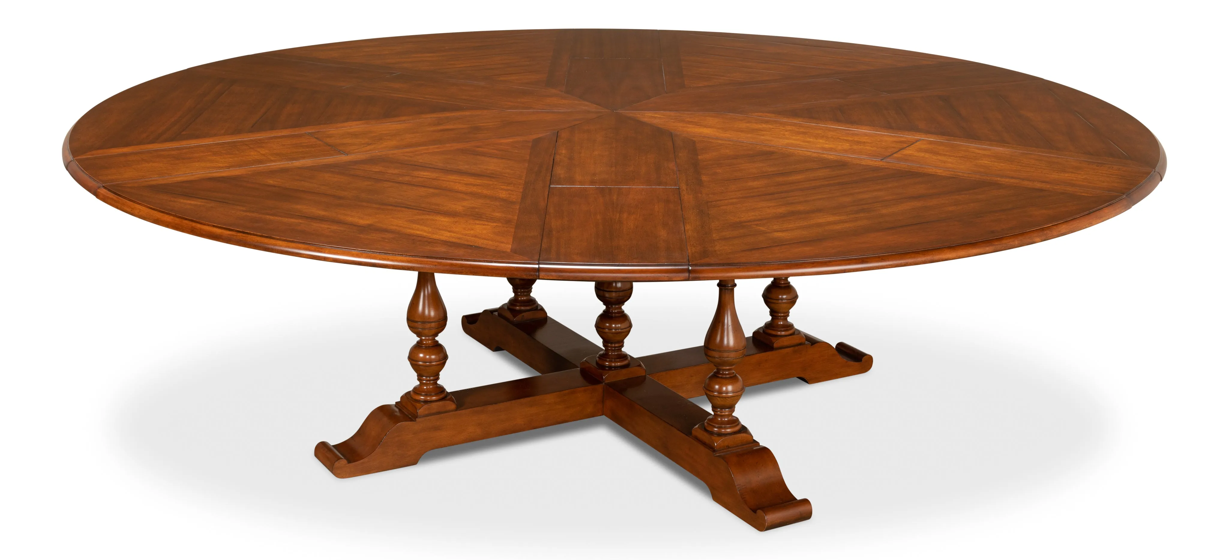 Sarreid - Walnut Jupe Dining Table  Ex-Large - Brown - Traditional