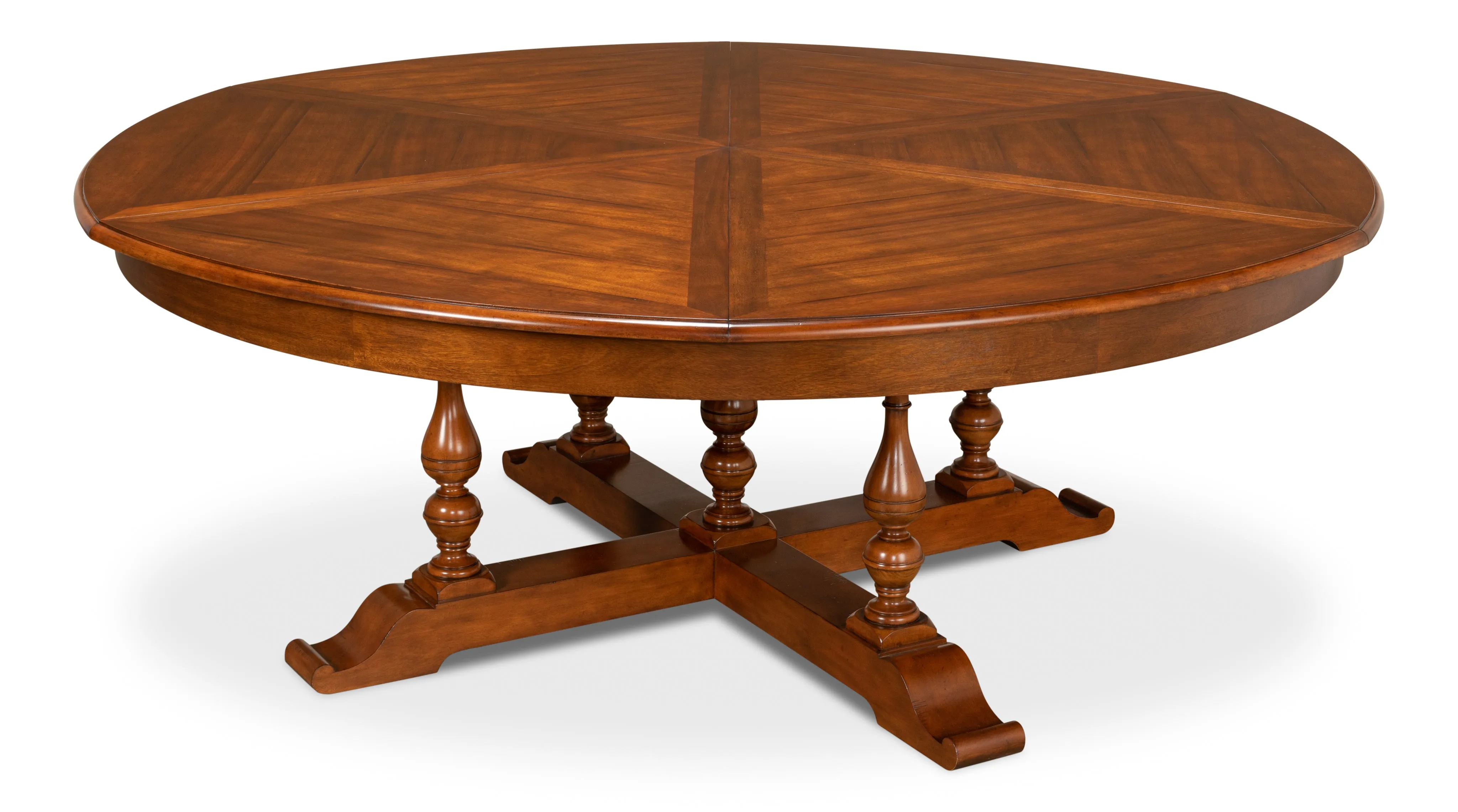 Sarreid - Walnut Jupe Dining Table  Ex-Large - Brown - Traditional