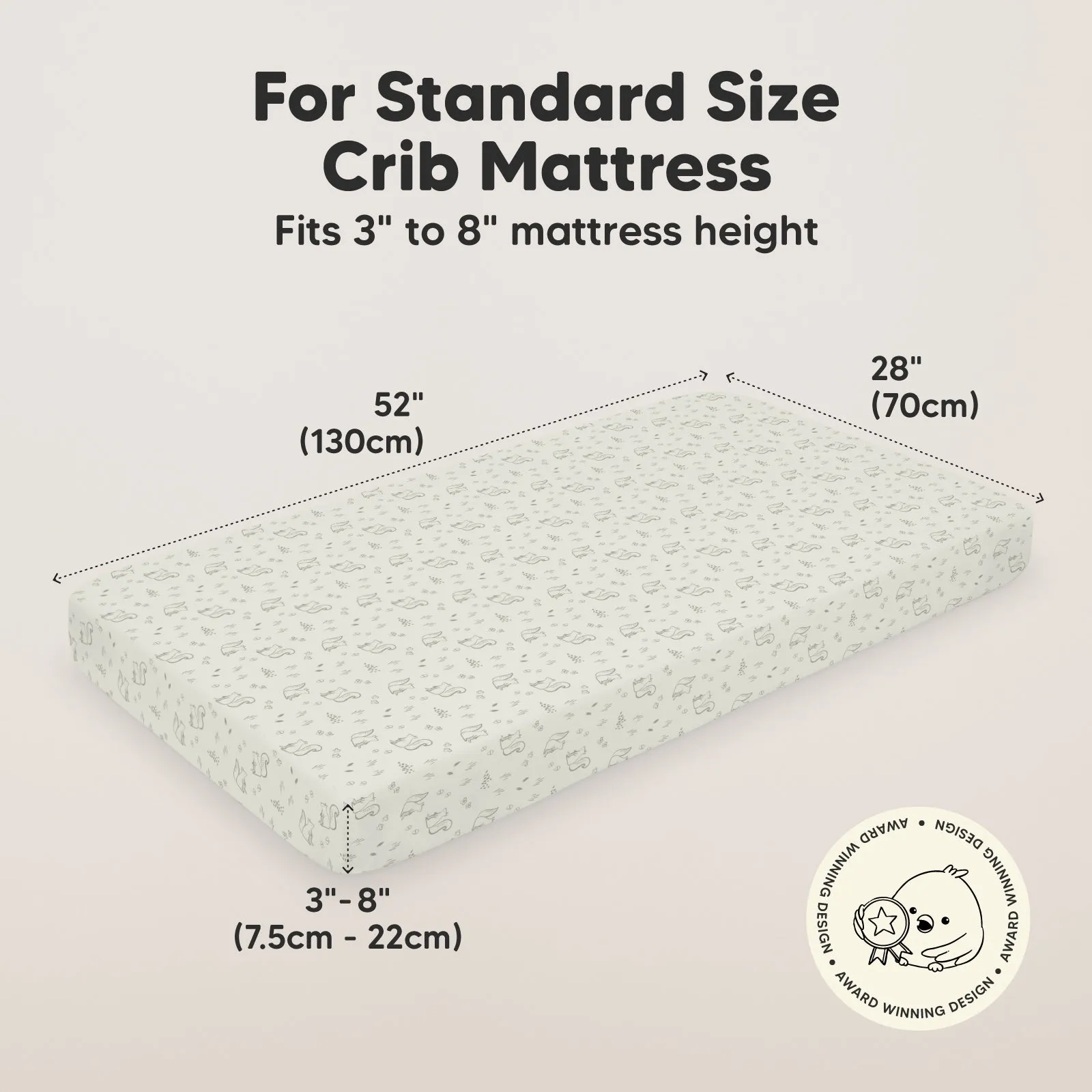 Soothe Fitted Crib Sheet (Pine Grove)