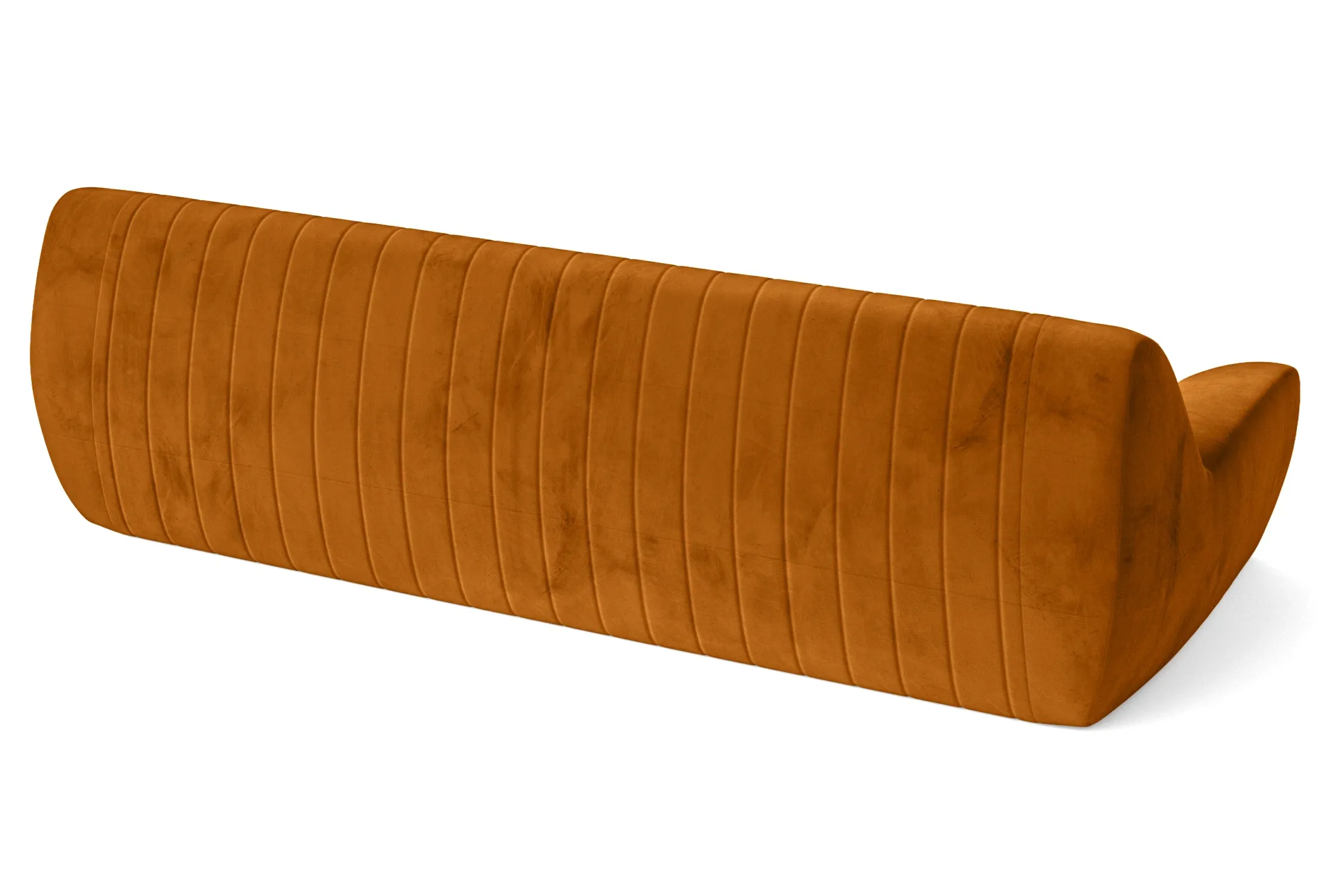 Trapani 4 Seater Sofa Gold Velvet