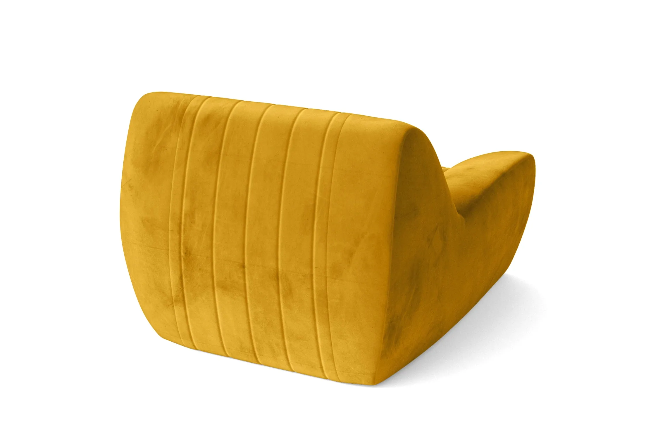 Trapani Armchair Yellow Velvet