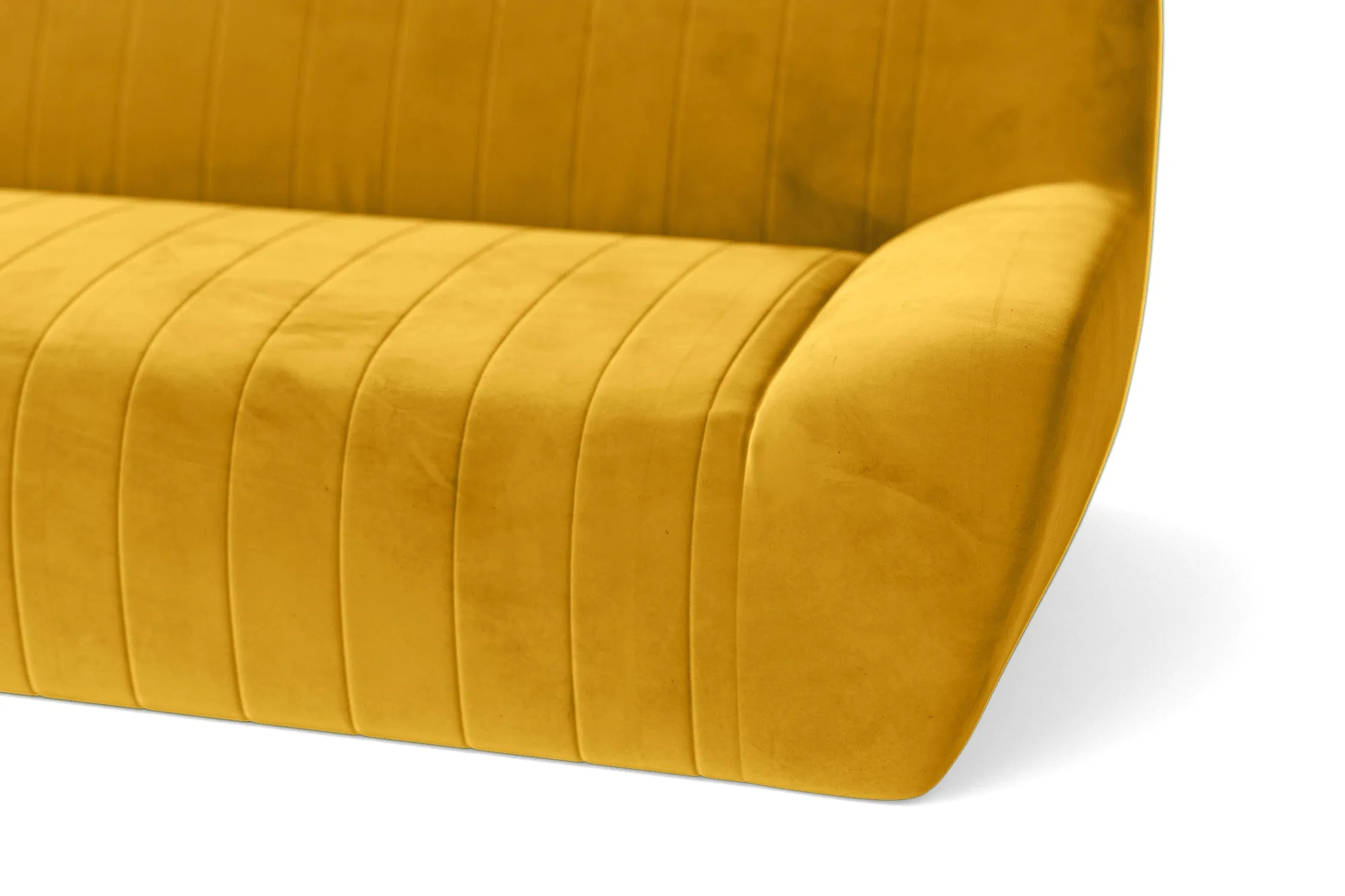 Trapani Armchair Yellow Velvet