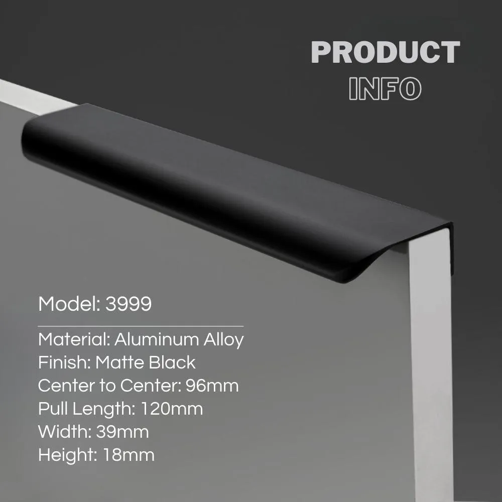Trendy Modern Cabinet Edge Pulls Long Cabinet Handles